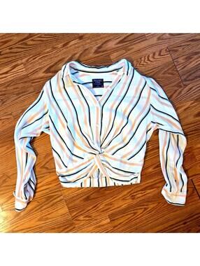 Abercrombie & Fitch PinStriped Long Sleeve Blouse - Size Small